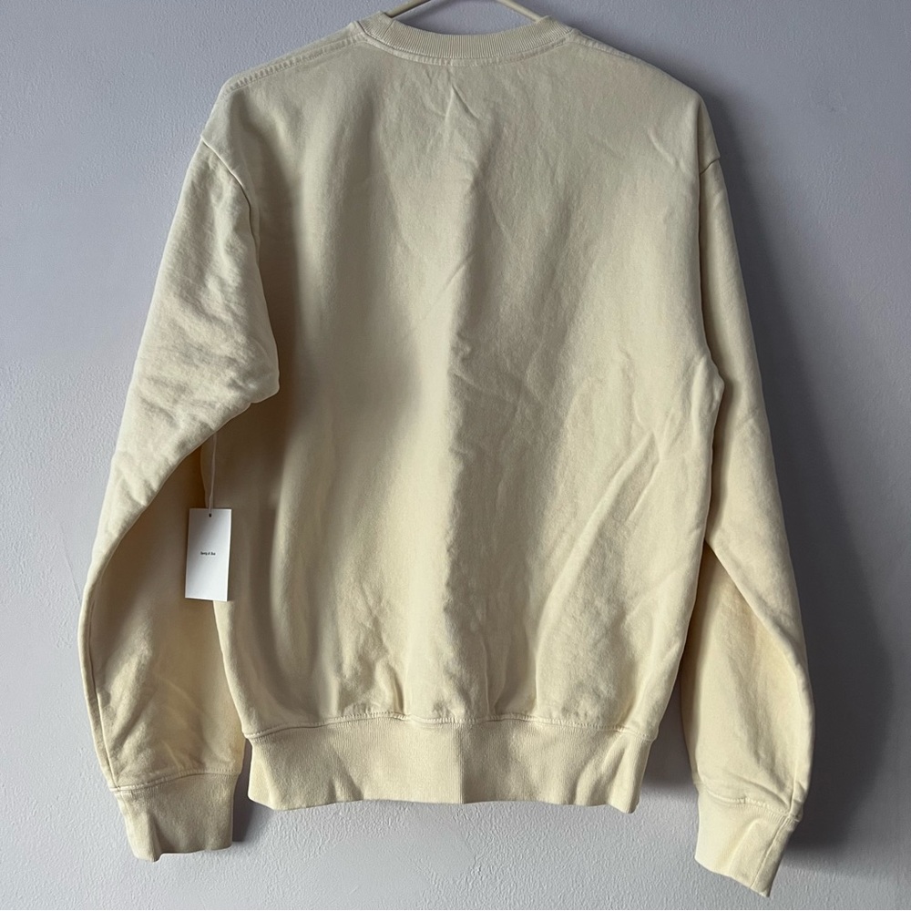 NWT Sporty & Rich Fitness Group Cream Sweatshirt XS - Picture 5 of 10